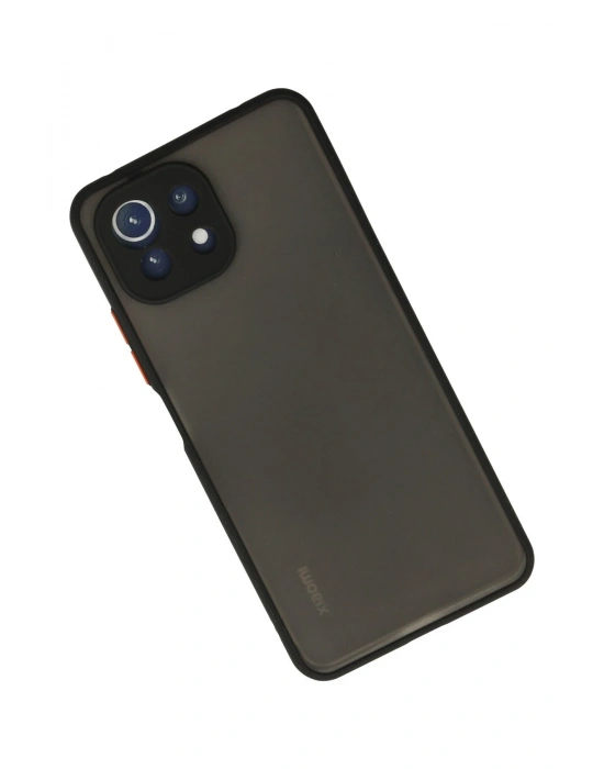 Newface Xiaomi Mİ 11 Lite Kılıf Montreal Silikon Kapak - Siyah