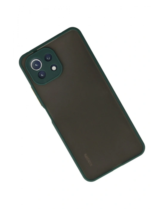 Newface Xiaomi Mİ 11 Lite Kılıf Montreal Silikon Kapak - Yeşil