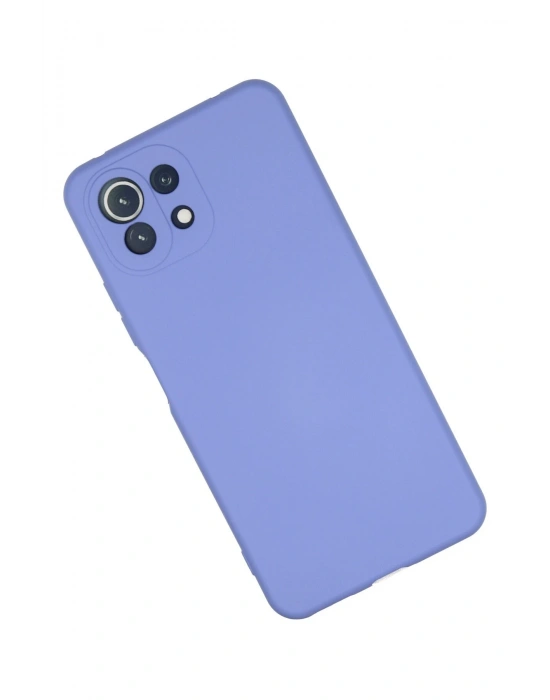 Newface Xiaomi Mİ 11 Lite Kılıf Nano içi Kadife Silikon - Lila