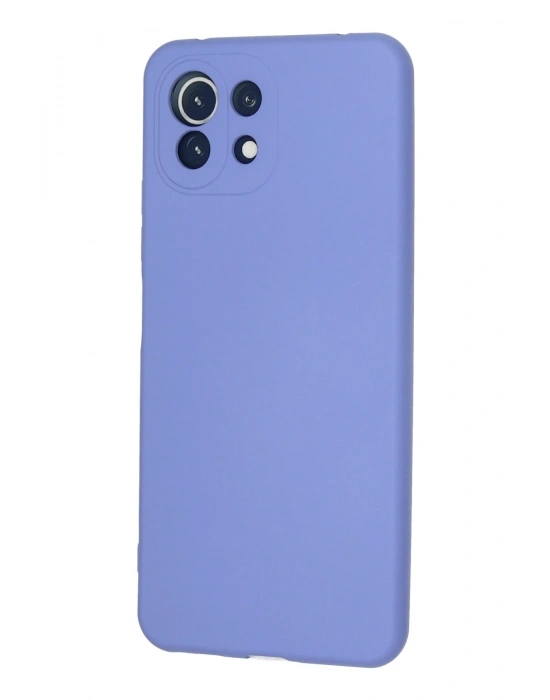 Newface Xiaomi Mİ 11 Lite Kılıf Nano içi Kadife Silikon - Lila