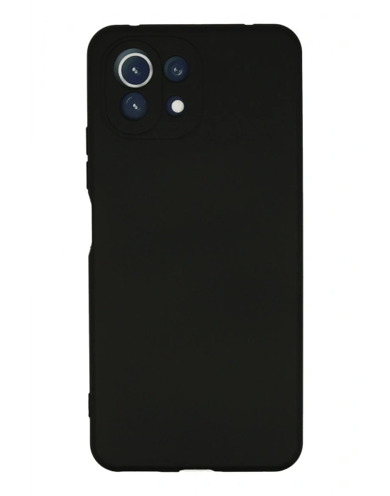 Newface Xiaomi Mİ 11 Lite Kılıf Nano içi Kadife Silikon - Siyah