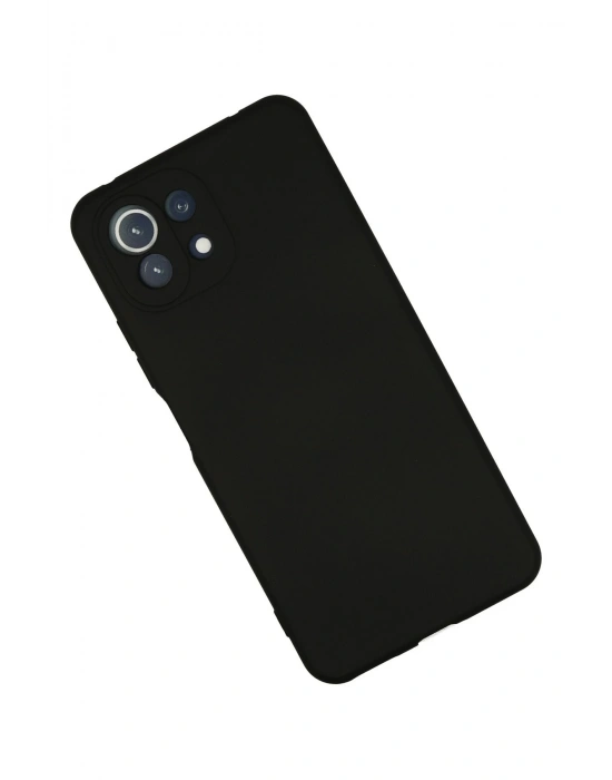 Newface Xiaomi Mİ 11 Lite Kılıf Nano içi Kadife Silikon - Siyah