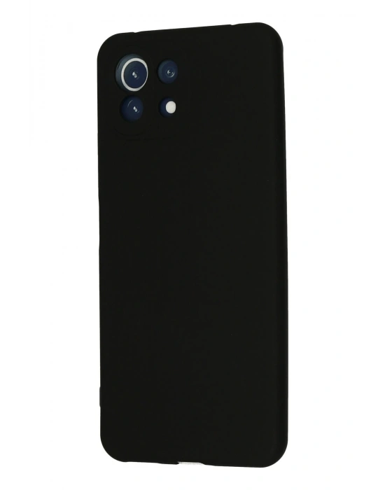 Newface Xiaomi Mİ 11 Lite Kılıf Nano içi Kadife Silikon - Siyah