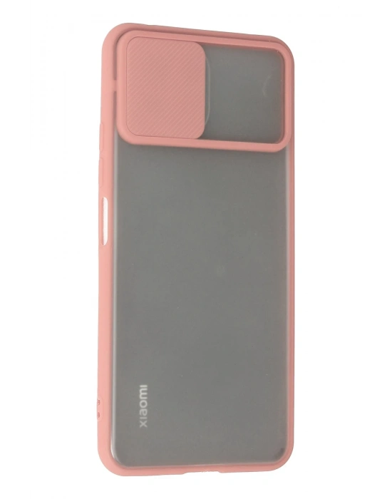 Newface Xiaomi Mİ 11 Lite Kılıf Palm Buzlu Kamera Sürgülü Silikon - Pembe