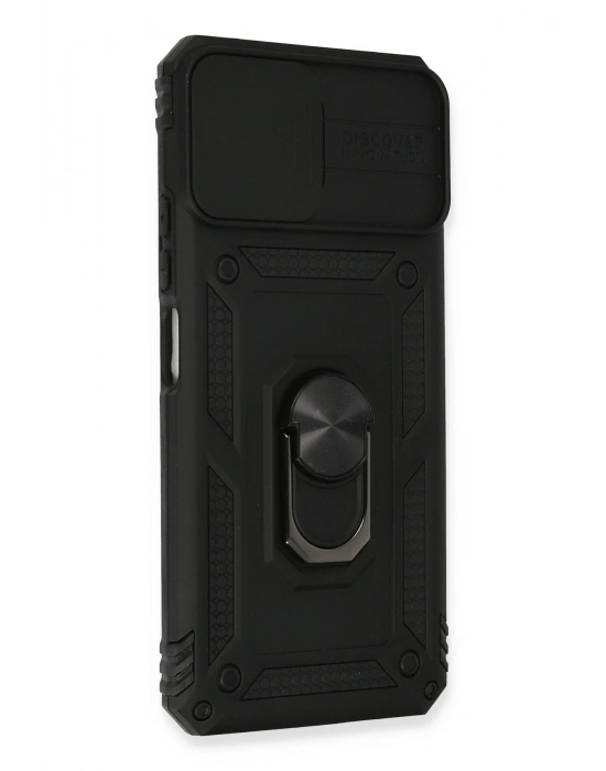 Newface Xiaomi Mİ 11 Lite Kılıf Pars Lens Yüzüklü Silikon - Siyah