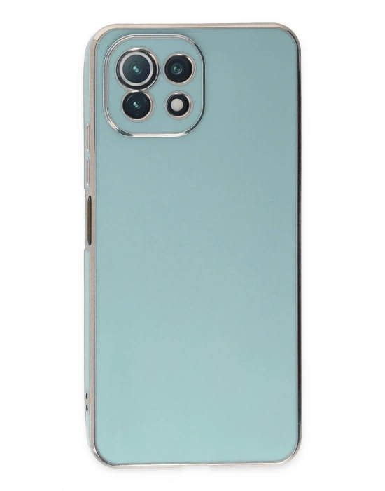 Newface Xiaomi Mİ 11 Lite Kılıf Volet Silikon - Açık Yeşil