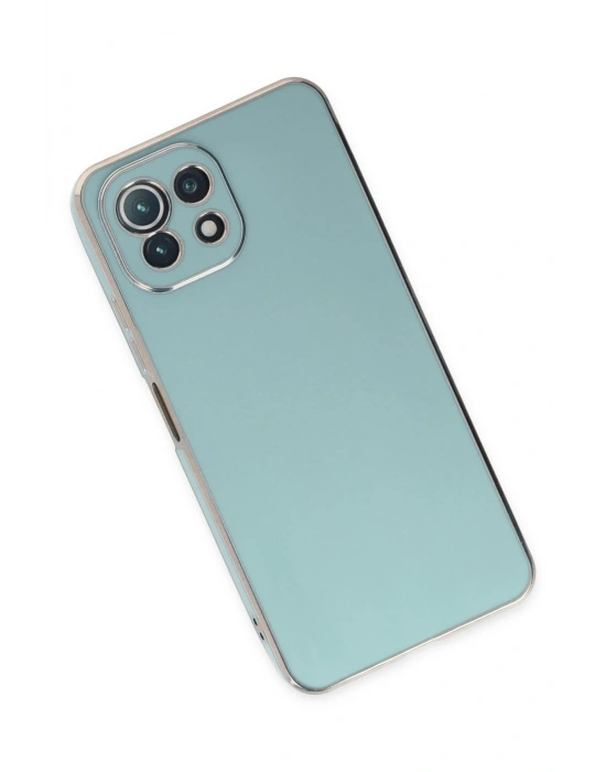 Newface Xiaomi Mİ 11 Lite Kılıf Volet Silikon - Açık Yeşil