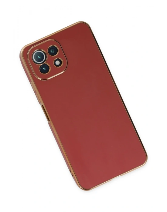 Newface Xiaomi Mİ 11 Lite Kılıf Volet Silikon - Kırmızı