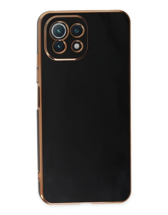 Newface Xiaomi Mİ 11 Lite Kılıf Volet Silikon - Siyah
