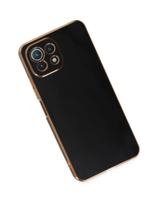Newface Xiaomi Mİ 11 Lite Kılıf Volet Silikon - Siyah