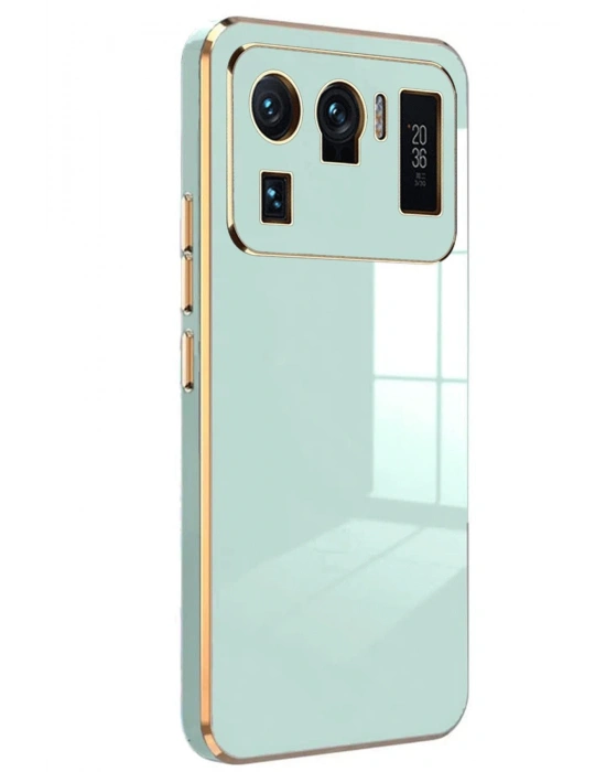 Newface Xiaomi Mi 11 Ultra Kılıf Volet Silikon - Açık Yeşil