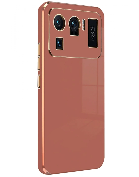 Newface Xiaomi Mi 11 Ultra Kılıf Volet Silikon - Kırmızı