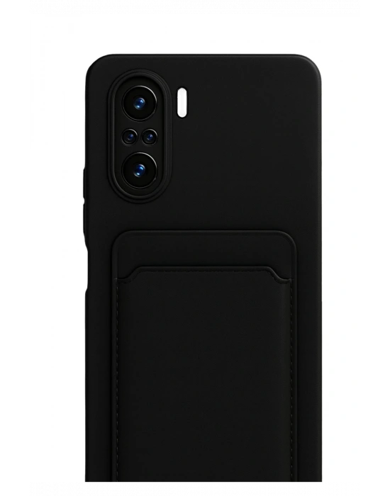 Newface Xiaomi Mi 11i Kılıf Kelvin Kartvizitli Silikon - Siyah