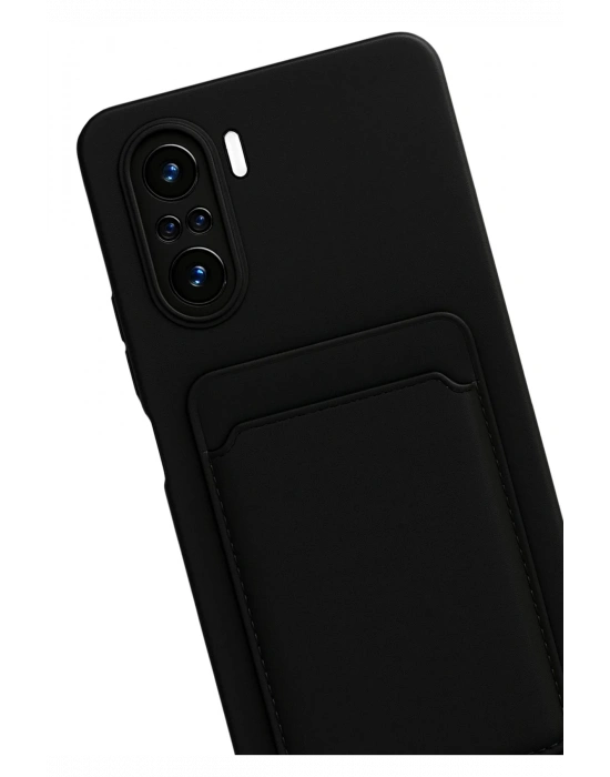 Newface Xiaomi Mi 11i Kılıf Kelvin Kartvizitli Silikon - Siyah