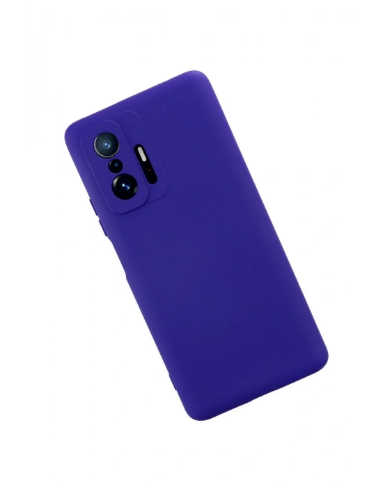 Newface Xiaomi Mi 11T Pro Kılıf Nano içi Kadife Silikon - Mor