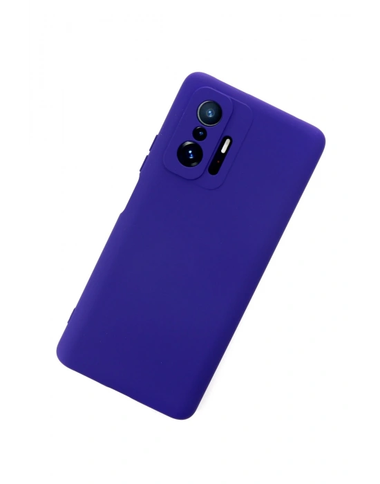 Newface Xiaomi Mi 11T Pro Kılıf Nano içi Kadife Silikon - Mor