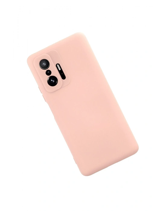 Newface Xiaomi Mi 11T Pro Kılıf Nano içi Kadife Silikon - Pudra