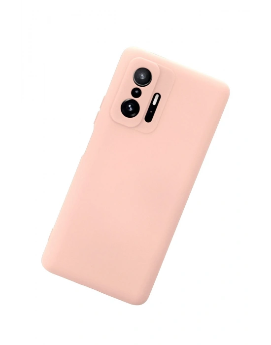 Newface Xiaomi Mi 11T Pro Kılıf Nano içi Kadife Silikon - Pudra