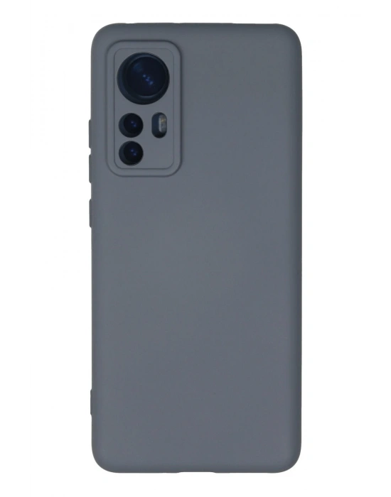 Newface Xiaomi Mi 12 Kılıf Nano içi Kadife Silikon - Gri