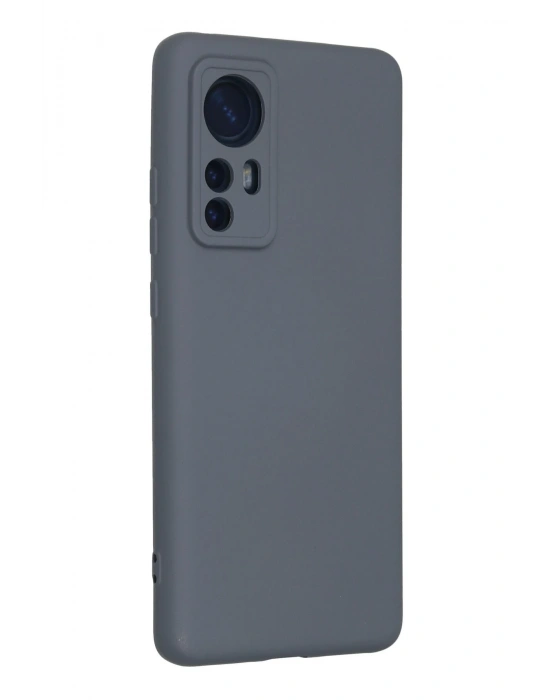 Newface Xiaomi Mi 12 Kılıf Nano içi Kadife Silikon - Gri