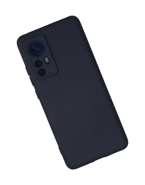 Newface Xiaomi Mi 12 Kılıf Nano içi Kadife Silikon - Lacivert