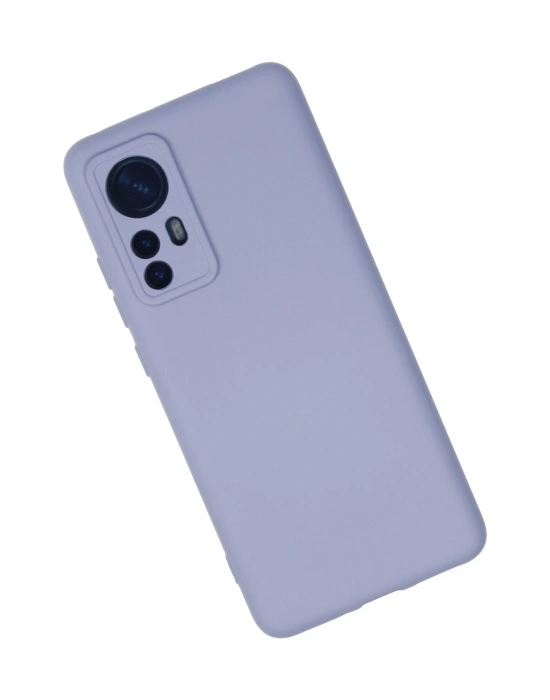 Newface Xiaomi Mi 12 Kılıf Nano içi Kadife Silikon - Lila