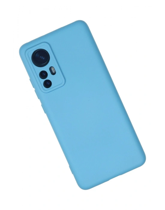 Newface Xiaomi Mi 12 Kılıf Nano içi Kadife Silikon - Mavi