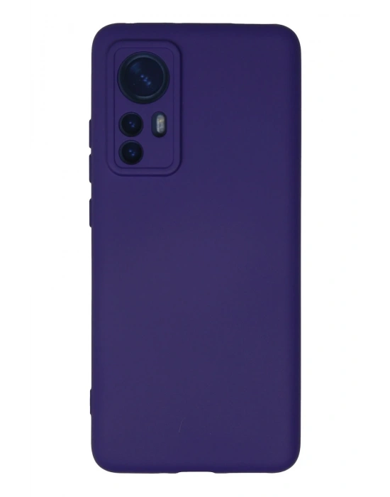 Newface Xiaomi Mi 12 Kılıf Nano içi Kadife Silikon - Mor