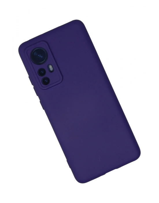 Newface Xiaomi Mi 12 Kılıf Nano içi Kadife Silikon - Mor