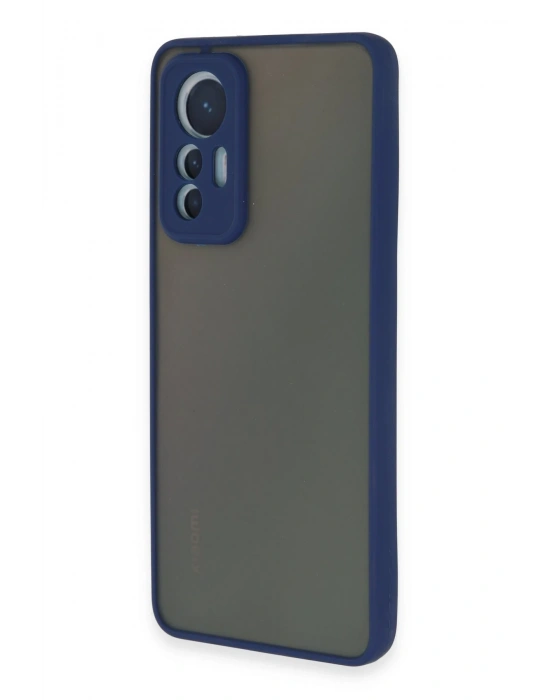 Newface Xiaomi Mi 12 Lite Kılıf Montreal Silikon Kapak - Lacivert