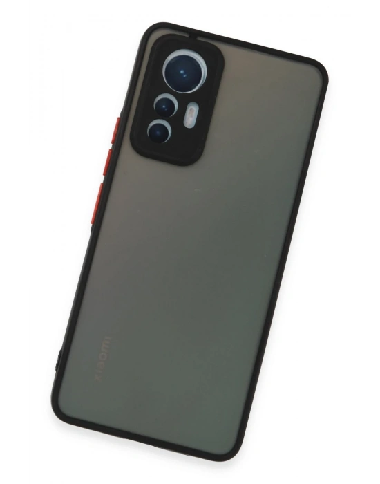 Newface Xiaomi Mi 12 Lite Kılıf Montreal Silikon Kapak - Siyah