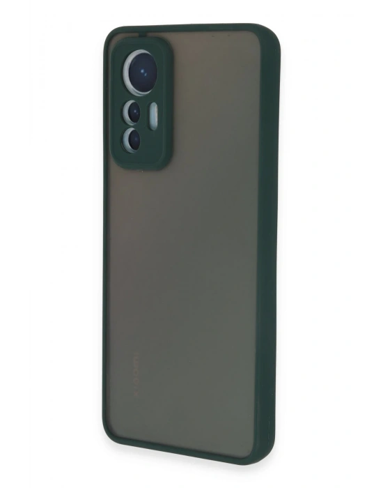 Newface Xiaomi Mi 12 Lite Kılıf Montreal Silikon Kapak - Yeşil