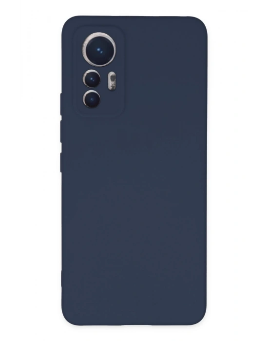 Newface Xiaomi Mi 12 Lite Kılıf Nano içi Kadife Silikon - Lacivert