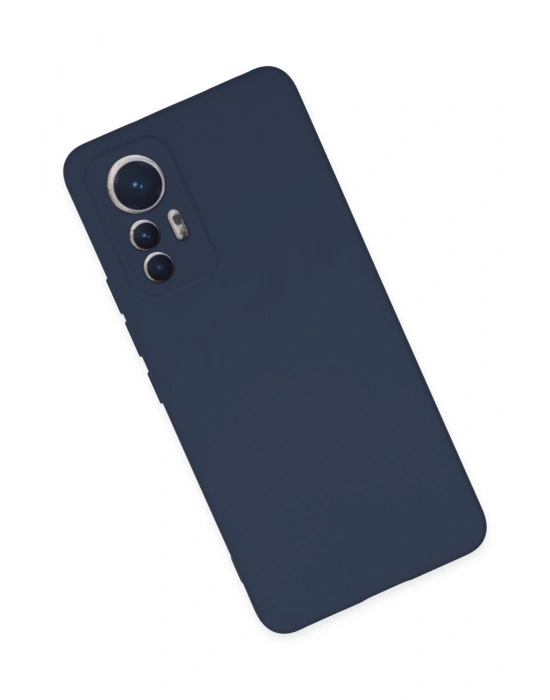 Newface Xiaomi Mi 12 Lite Kılıf Nano içi Kadife Silikon - Lacivert