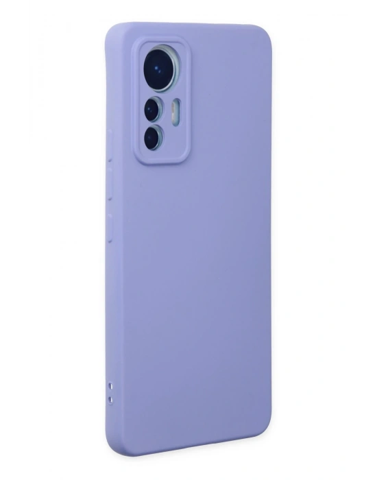 Newface Xiaomi Mi 12 Lite Kılıf Nano içi Kadife Silikon - Lila