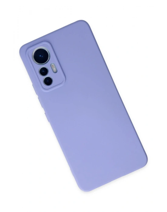 Newface Xiaomi Mi 12 Lite Kılıf Nano içi Kadife Silikon - Lila
