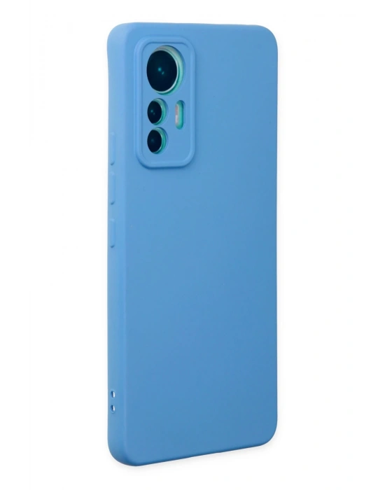 Newface Xiaomi Mi 12 Lite Kılıf Nano içi Kadife Silikon - Mavi