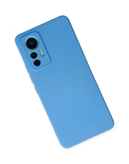 Newface Xiaomi Mi 12 Lite Kılıf Nano içi Kadife Silikon - Mavi
