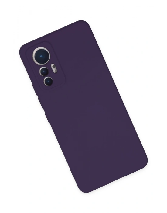 Newface Xiaomi Mi 12 Lite Kılıf Nano içi Kadife Silikon - Mor