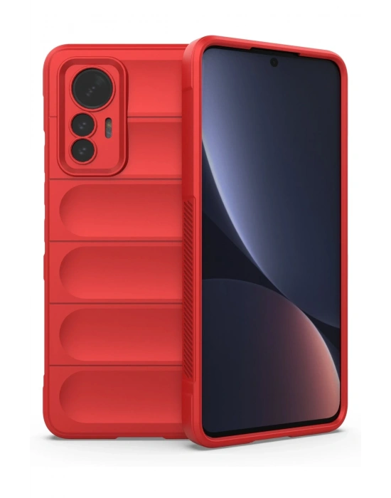 Newface Xiaomi Mi 12 Lite Kılıf Optimum Silikon - Kırmızı