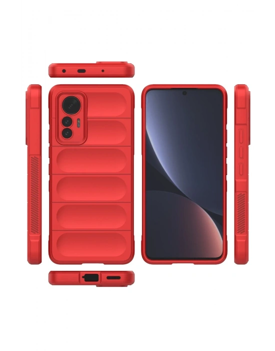 Newface Xiaomi Mi 12 Lite Kılıf Optimum Silikon - Kırmızı