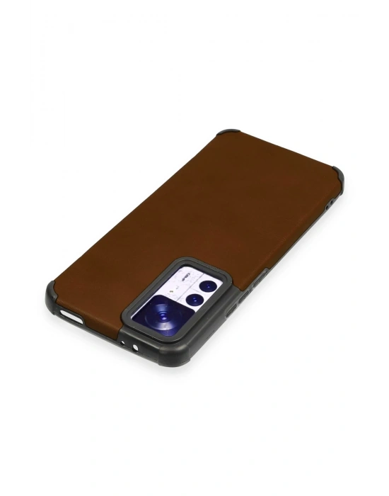 Newface Xiaomi Mi 12T Kılıf Loop Deri Silikon - Kahverengi