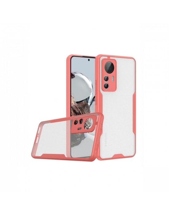 Newface Xiaomi Mi 12T Kılıf Platin Silikon - Pembe