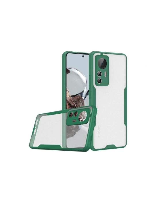 Newface Xiaomi Mi 12T Kılıf Platin Silikon - Yeşil