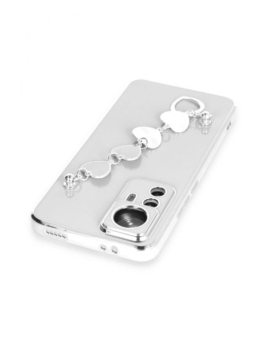 Newface Xiaomi Mi 12T Pro Kılıf Esila Silikon - Beyaz