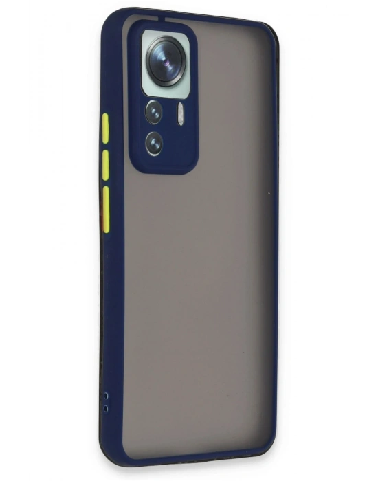 Newface Xiaomi Mi 12T Pro Kılıf Montreal Silikon Kapak - Lacivert