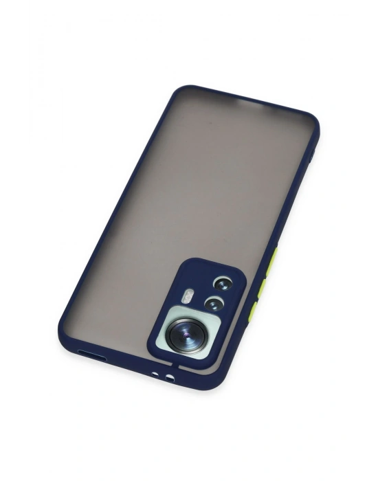 Newface Xiaomi Mi 12T Pro Kılıf Montreal Silikon Kapak - Lacivert