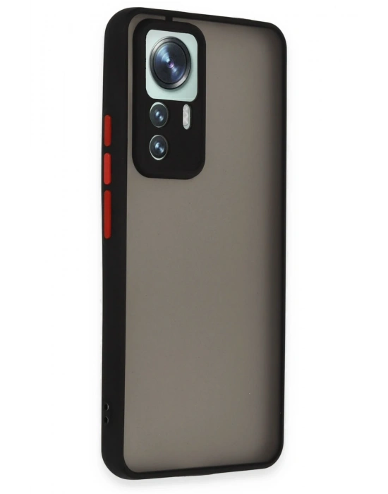 Newface Xiaomi Mi 12T Pro Kılıf Montreal Silikon Kapak - Siyah