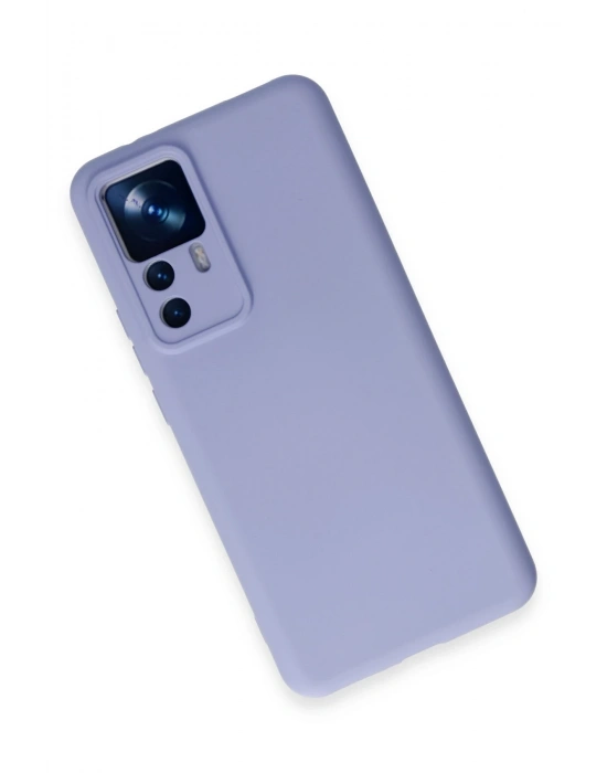 Newface Xiaomi Mi 12T Pro Kılıf Nano içi Kadife Silikon - Lila