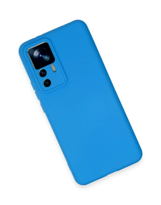 Newface Xiaomi Mi 12T Pro Kılıf Nano içi Kadife Silikon - Mavi